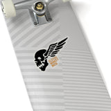 Flying Skull Sticker, Sticker, Printify, Clutch Monkey Moto 