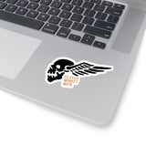 Flying Skull Sticker, Sticker, Printify, Clutch Monkey Moto