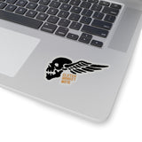 Flying Skull Sticker, Sticker, Printify, Clutch Monkey Moto 