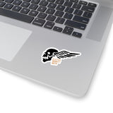 Flying Skull Sticker, Sticker, Printify, Clutch Monkey Moto
