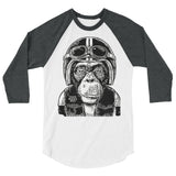 Barry the Monkey Baseball Tee, Shirt, Clutch Monkey Moto, Clutch Monkey Moto