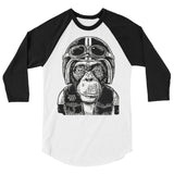 Barry the Monkey Baseball Tee, Shirt, Clutch Monkey Moto, Clutch Monkey Moto