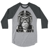 Barry the Monkey Baseball Tee, Shirt, Clutch Monkey Moto, Clutch Monkey Moto