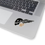 Flying Skull Sticker, Sticker, Printify, Clutch Monkey Moto 