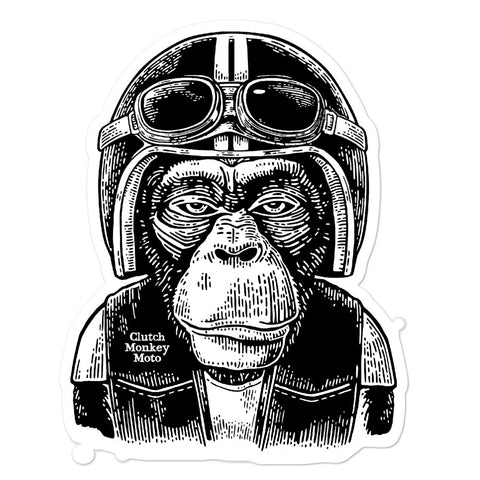 Clutch Monkey Moto Sticker, Sticker, Clutch Monkey Moto, Clutch Monkey Moto 